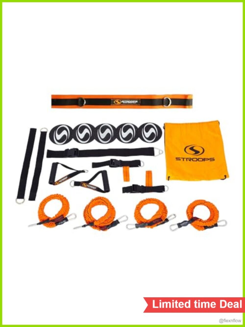 Resistance Bands Kit Full Body Workout with Handles Door Anchors Bag